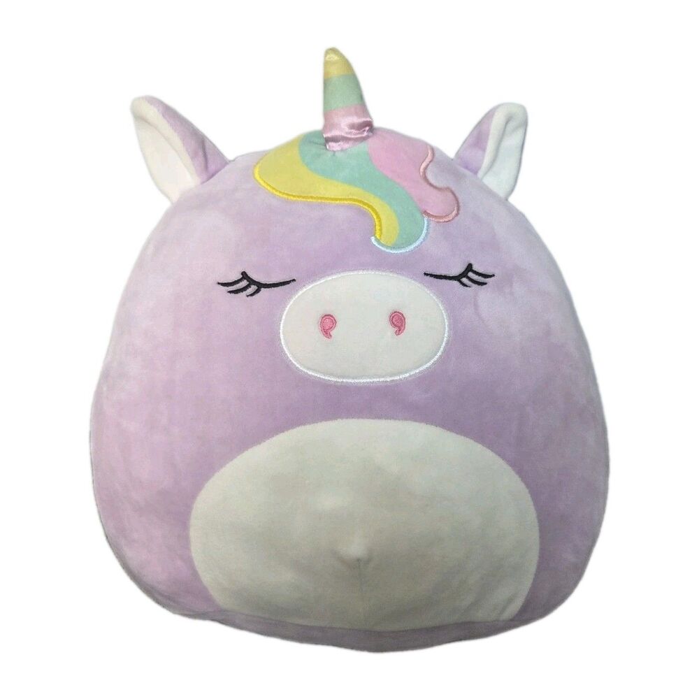 Squishmallows 10" Silvia the Purple Unicorn Kellytoy Plush